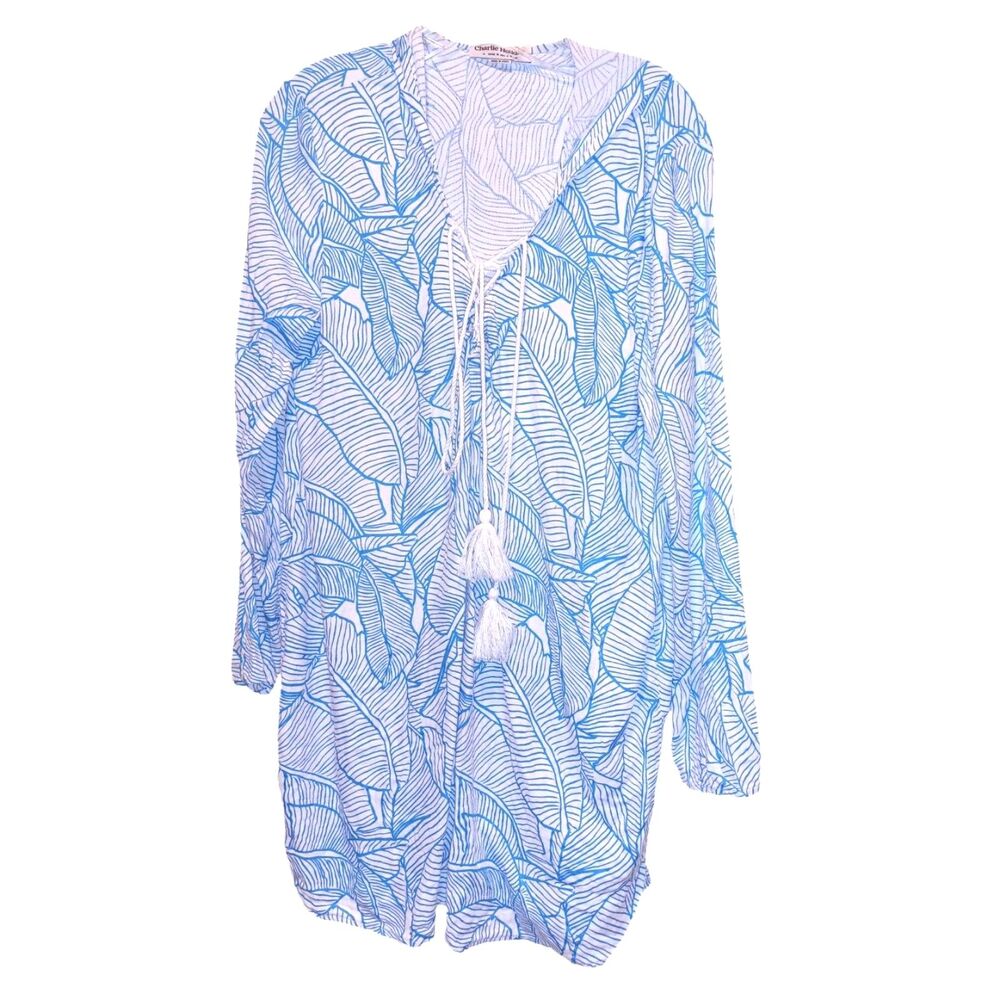 Charlie Holiday The Coco Long Sleeve Swim Cover Up Size M Beach Summer Cool
